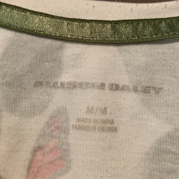 Allison Daley 3/4 sleeve top, floral print with butterflies - Picture 2 of 3